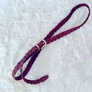 Vintage Dockers Braided Leather Belt | size xl